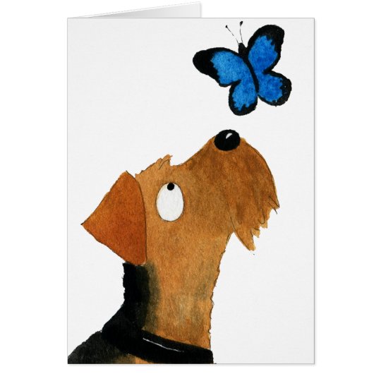 Tarjeta Airedale Terrier