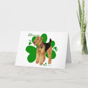 Tarjeta Airedale Terrier St Paddy