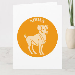 Tarjeta Airies, Rótulo Zodiaco, Horóscopo, Astrología