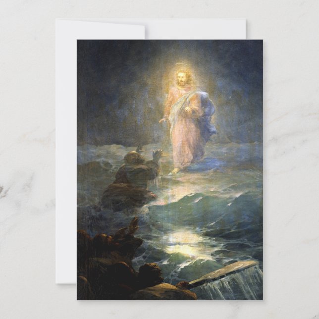 Tarjeta Aivazovsky - Caminando por el agua (Anverso)