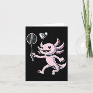 Tarjeta Ajolote Jugador de Bádminton Lanzadera Deporte 