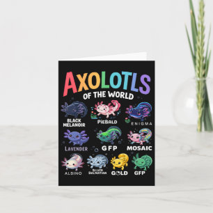 Tarjeta Ajolotes Lindos Del Mundo Arte Kawaii Ajolote Lind
