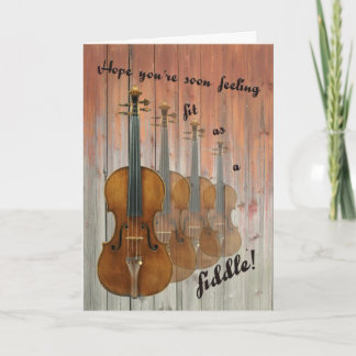 Tarjeta Ajuste como violín