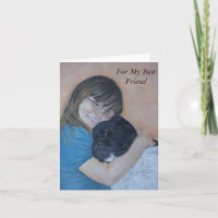 akita blanco y negro, que cuida a la mejor amiga