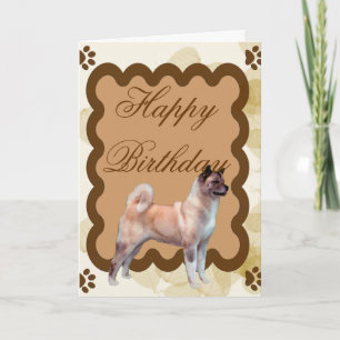 Tarjeta Akita ~ Tan deja a Motiff