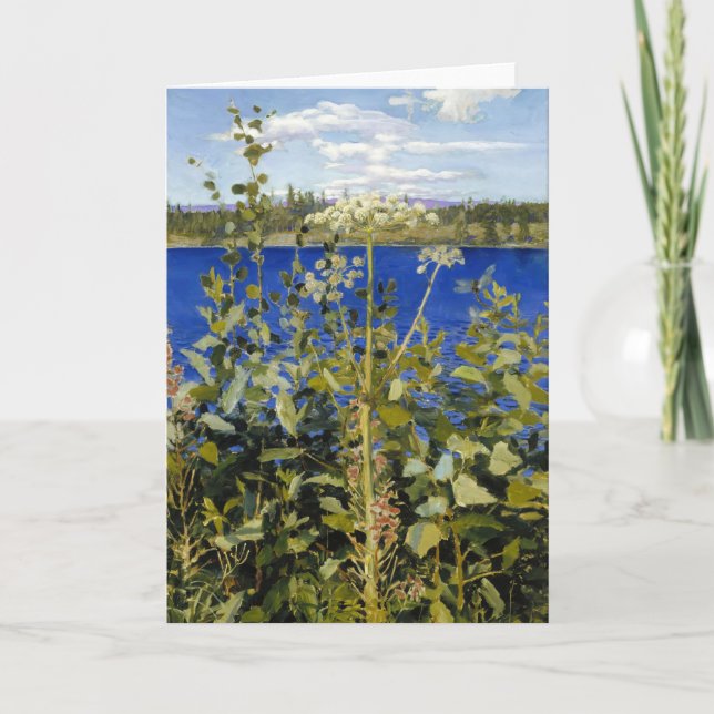 Tarjeta Akseli Gallen-Kallela - Angelica salvaje (Anverso)