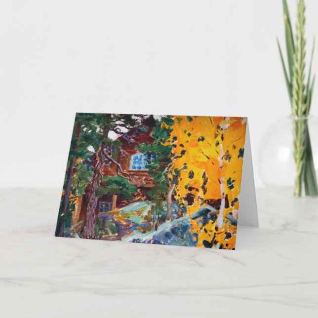 Tarjeta Akseli Gallen-Kallela - Kalela en otoño (Anverso)