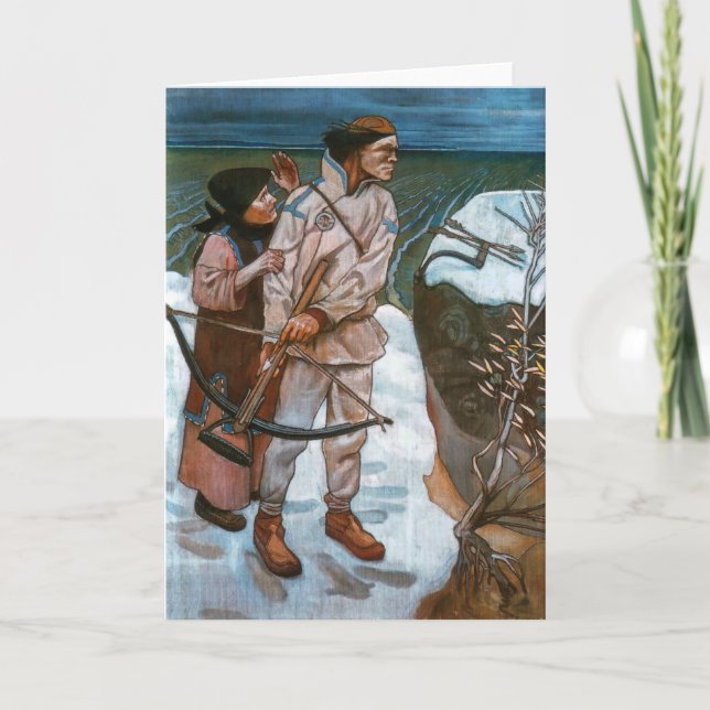 Tarjeta Akseli Gallen-Kallela - La venganza de Joukahainen (Anverso)