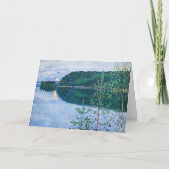 Tarjeta Akseli Gallen-Kallela - Noche de primavera (Anverso)