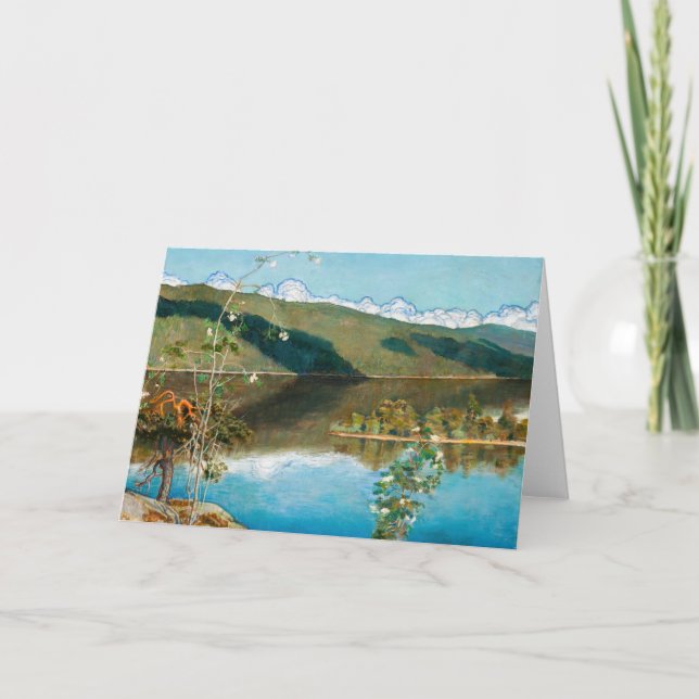 Tarjeta Akseli Gallen-Kallela - Nubes en el horizonte (Anverso)