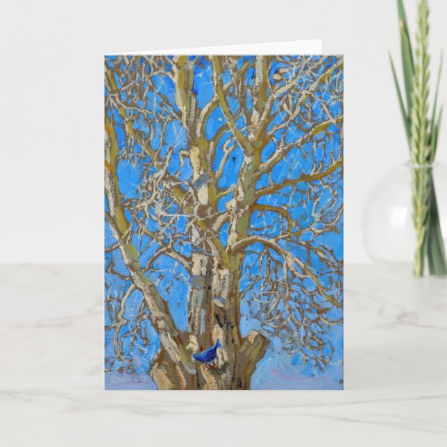 Tarjeta Akseli Gallen-Kallela - Pájaro azul y salvaje de l (Anverso)