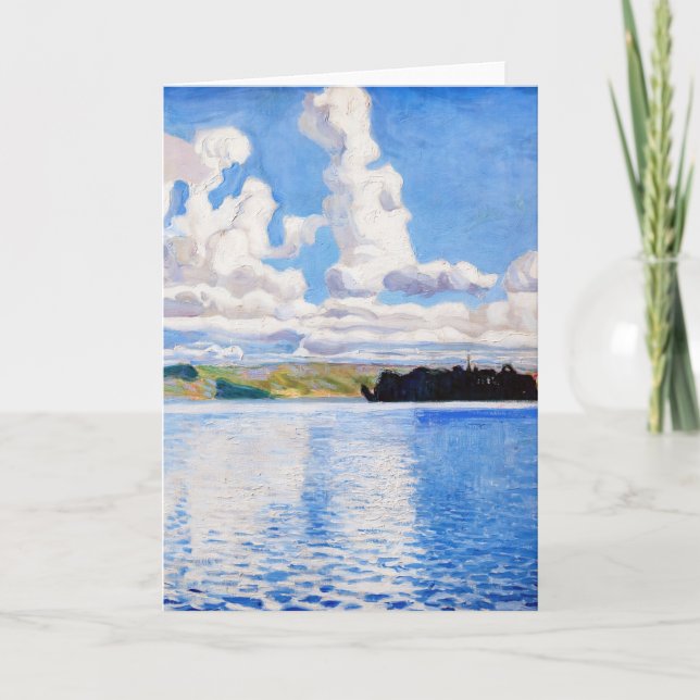 Tarjeta Akseli Gallen-Kallela - Torres de nubes (Anverso)