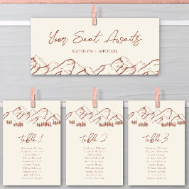 Tarjeta al aire libre de montaña de cabecera de la