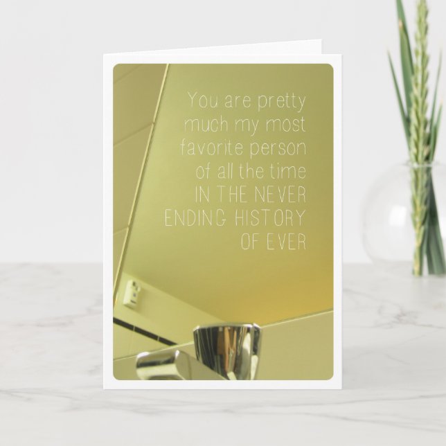 Tarjeta Al amor más dulce de toda carta de amistad (Anverso)