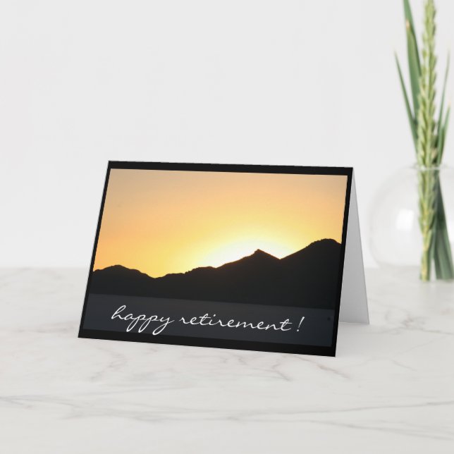 Tarjeta al atardecer que se retira (Anverso)