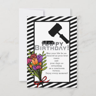 Tarjeta Al cumpleaños de un abogado brillante