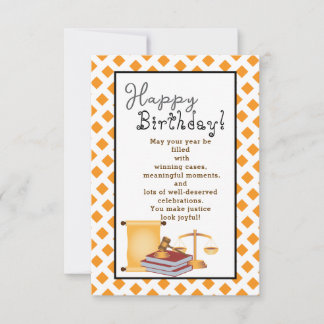 Tarjeta Al cumpleaños de un abogado encantador