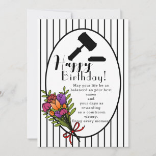 Tarjeta Al cumpleaños de un brillante abogado
