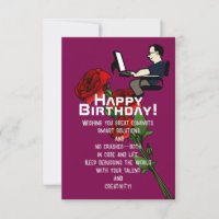Al cumpleaños de un ingeniero de software brillant