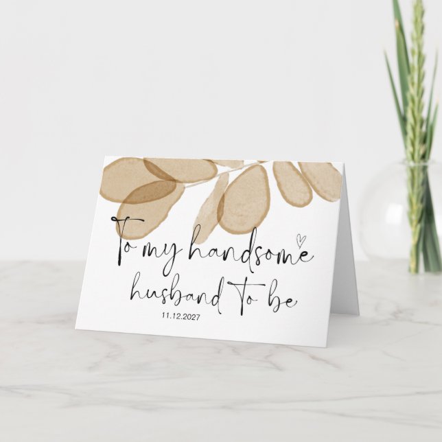 Tarjeta Al día de la boda de mi marido casado (Anverso)