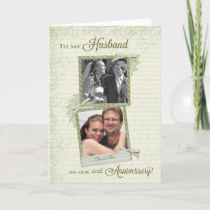 Tarjeta Al esposo en aniversario número __ - Personalizado