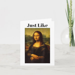 Tarjeta Al igual que Mona Lisa _1