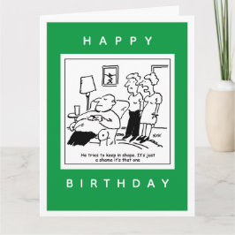 Tarjeta Al marido le gusta mantener en forma al Personaliz