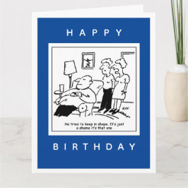 Tarjeta Al marido le gusta mantener en forma al Personaliz