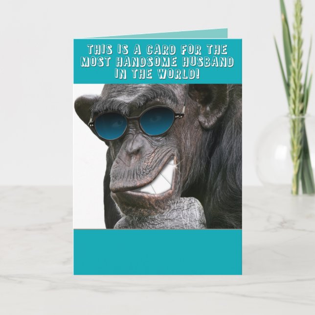 Tarjeta ¡Al marido más guapo del mundo! (Anverso)