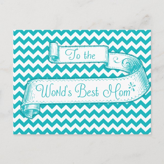 Tarjeta al mejor Día de la Madre de mamá del mundo (Anverso)