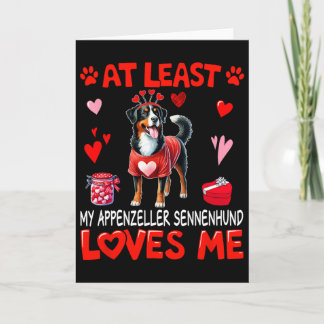 Tarjeta Al Menos Appenzeller Sennenhund Amándome Valentin