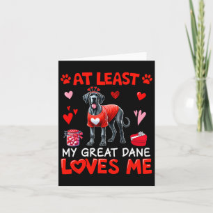 Tarjeta Al Menos Mi Gran Danés Me Ama En San Valentín Solt