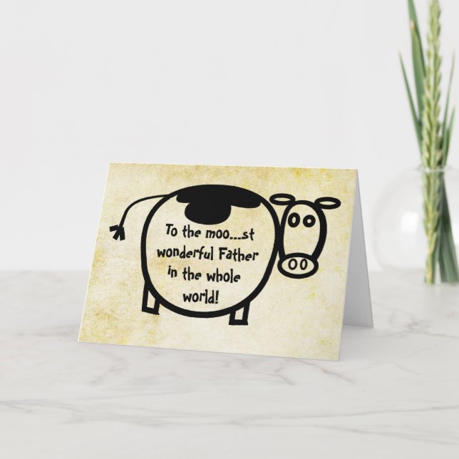 Tarjeta Al Moo... es el maravilloso Padre. (Anverso)