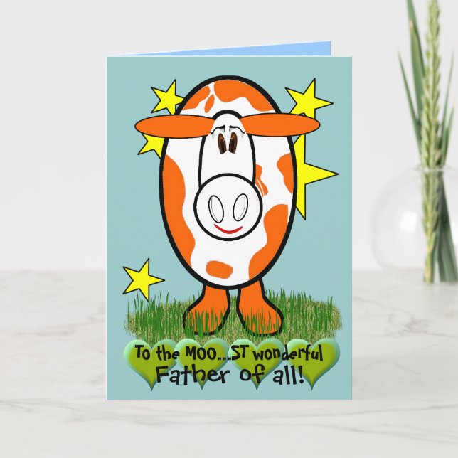 Tarjeta Al Moo... ¡es el maravilloso Padre de todos! (Anverso)