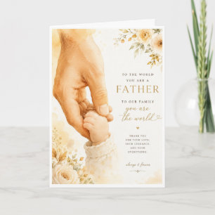Tarjeta Al mundo eres un sentido Día del Padre
