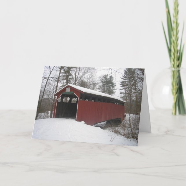 Tarjeta "Al otro lado del río y a través del bosque" (Anverso)