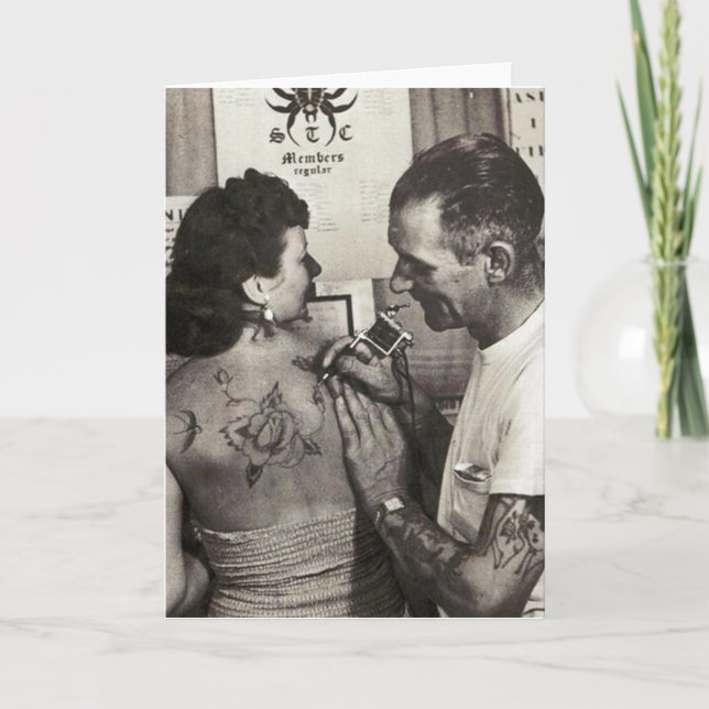 Tarjeta Al Shieferly tattoos Rose (Anverso)