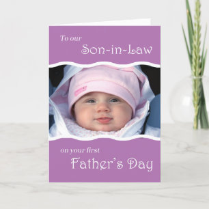 Tarjeta Al yerno en el Primer Día del Padre - foto