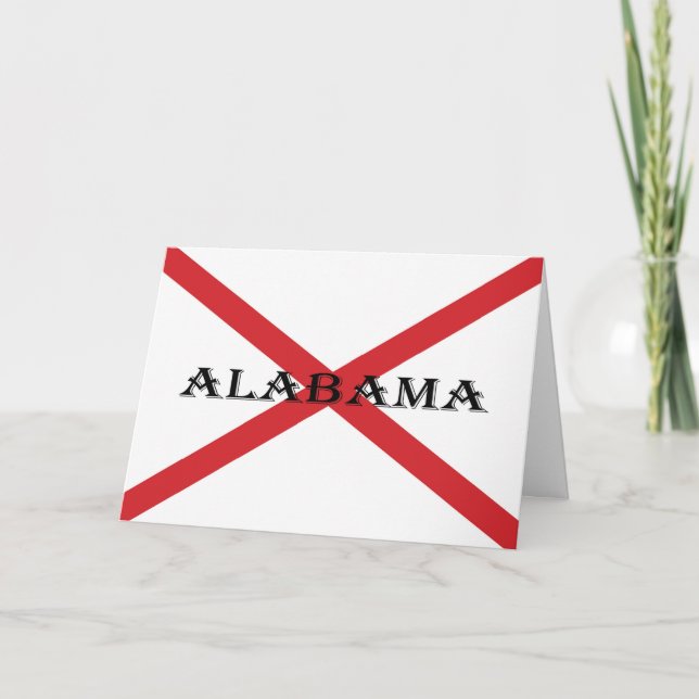 Tarjeta Alabama y la cnt de la bandera (Anverso)