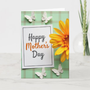 Tarjeta alada dulce día de la madre