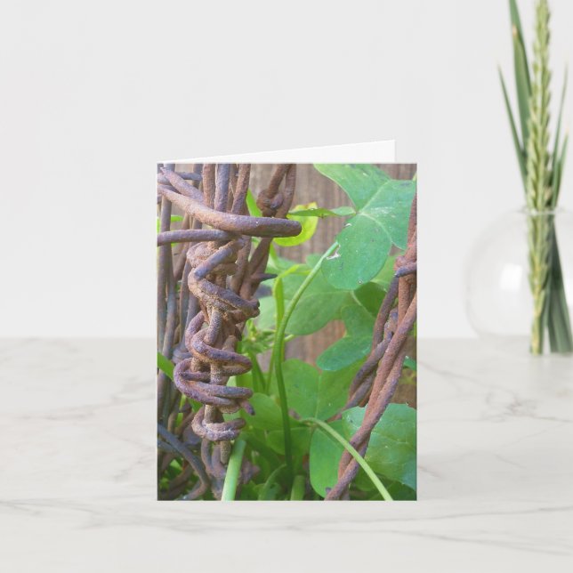 Tarjeta Alambre de púas de papá (Anverso)