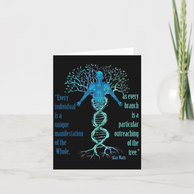 Tarjeta Alan Watts Mejor Árbol De Citas Filosóficas De La  (Anverso)