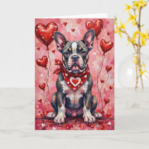 Tarjeta Alapaha Blue Blood Bulldog Valentine Perro