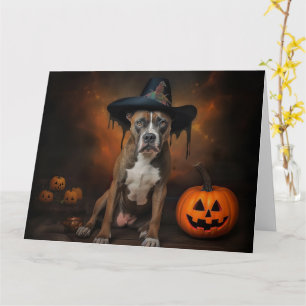 Tarjeta Alarma de Halloween de las calabazas de Staffordsh