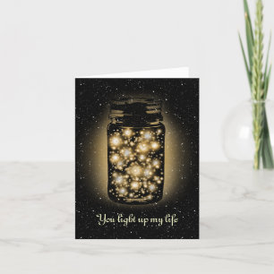 Tarjeta Alarma De Luciérnagas Con Estrellas Nocturnas