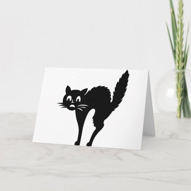 Tarjeta Alarmante cumpleaños de gatos (Anverso)