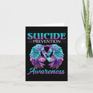 Tarjeta Alas De Concienciación Sobre Prevención Del Suicid