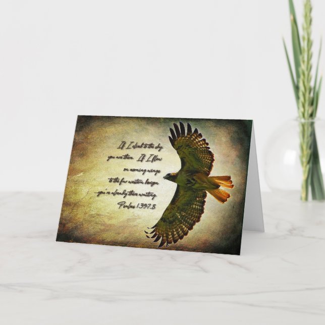 Tarjeta Alas de la mañana Inspiradora (Anverso)