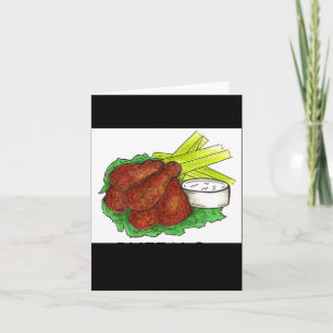 Tarjeta Alas de pollo Buffalo Ny Nueva York BBQ picante Ap