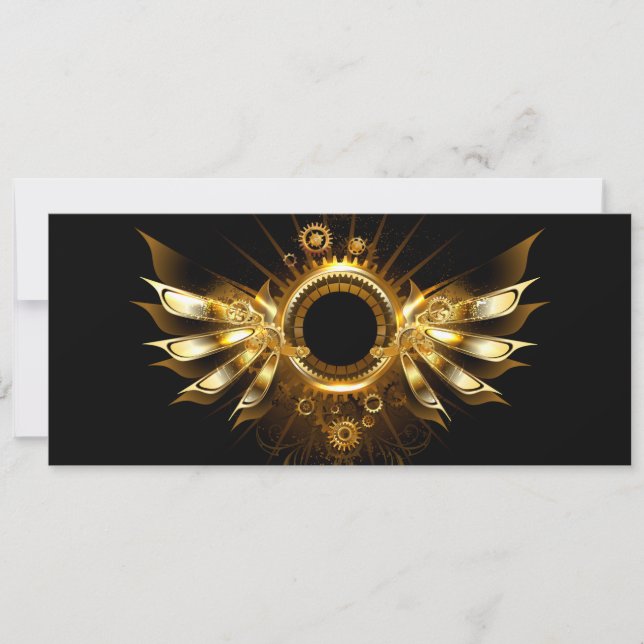 Tarjeta Alas de steampunk (Anverso)